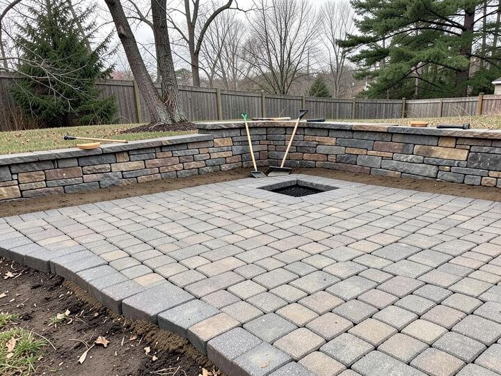 Hardscaping work in Middle Tennessee